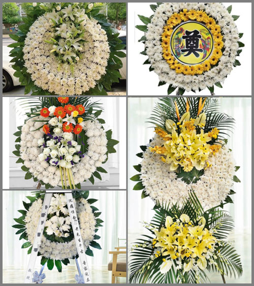 四川成都邛崃市回龙镇凉风村花圈速递